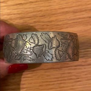 Vintage Kirk Stieff “Poppy” peweter bracelet